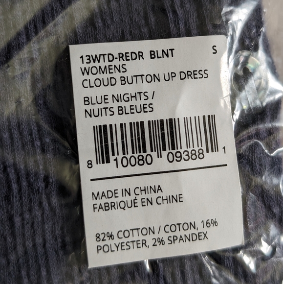 Richer Poorer Cloud Button-Up Dress (Navy) - Picture 5 of 5